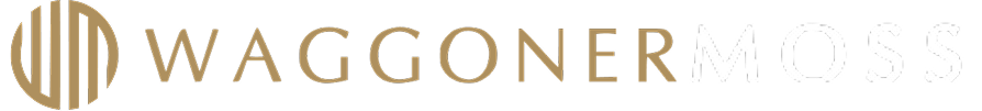 Waggoner Moss gold circular emblem logo